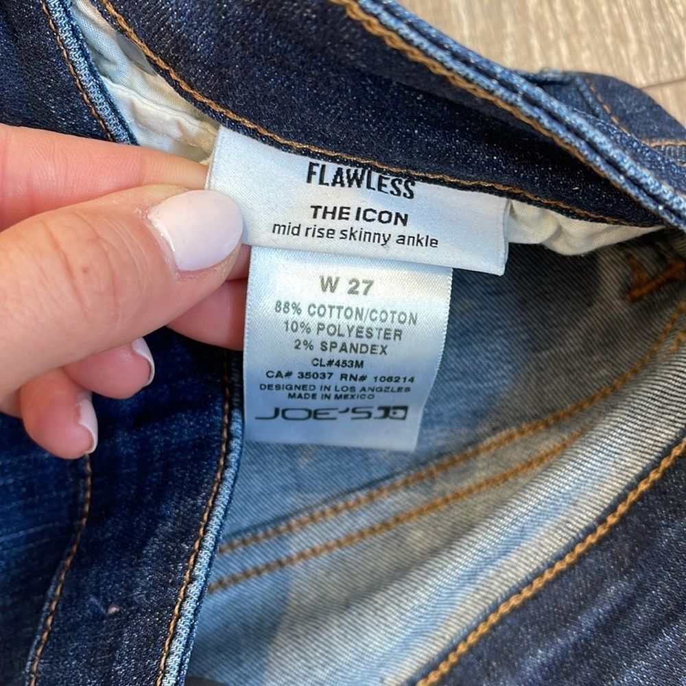 JOE’s FLAWLESS THE ICON mid-rise skinny ankle jeans - Picture 6 of 6